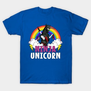 Ninja Unicorn Samurai T-Shirt